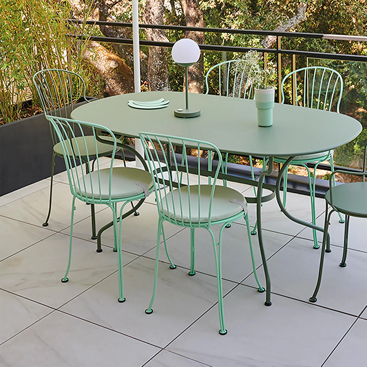 Colour Mix Round Outdoor Seat Cushion - Image 3