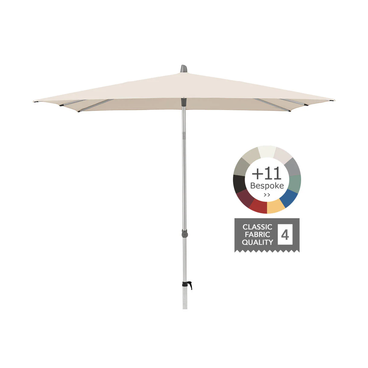 AluSmart Rectangular Centre Pole Parasols - Image 6