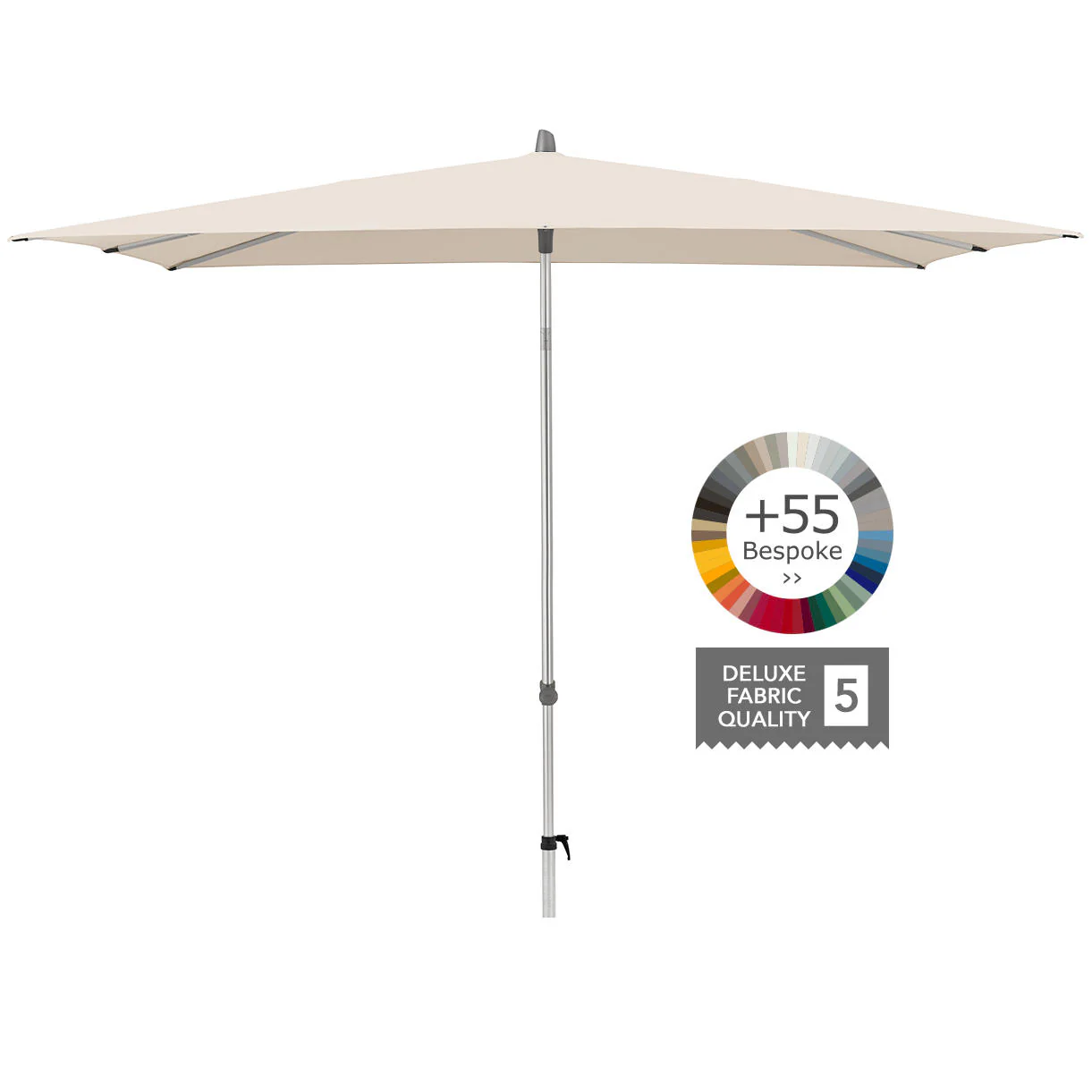AluSmart Rectangular Centre Pole Parasols - Image 7