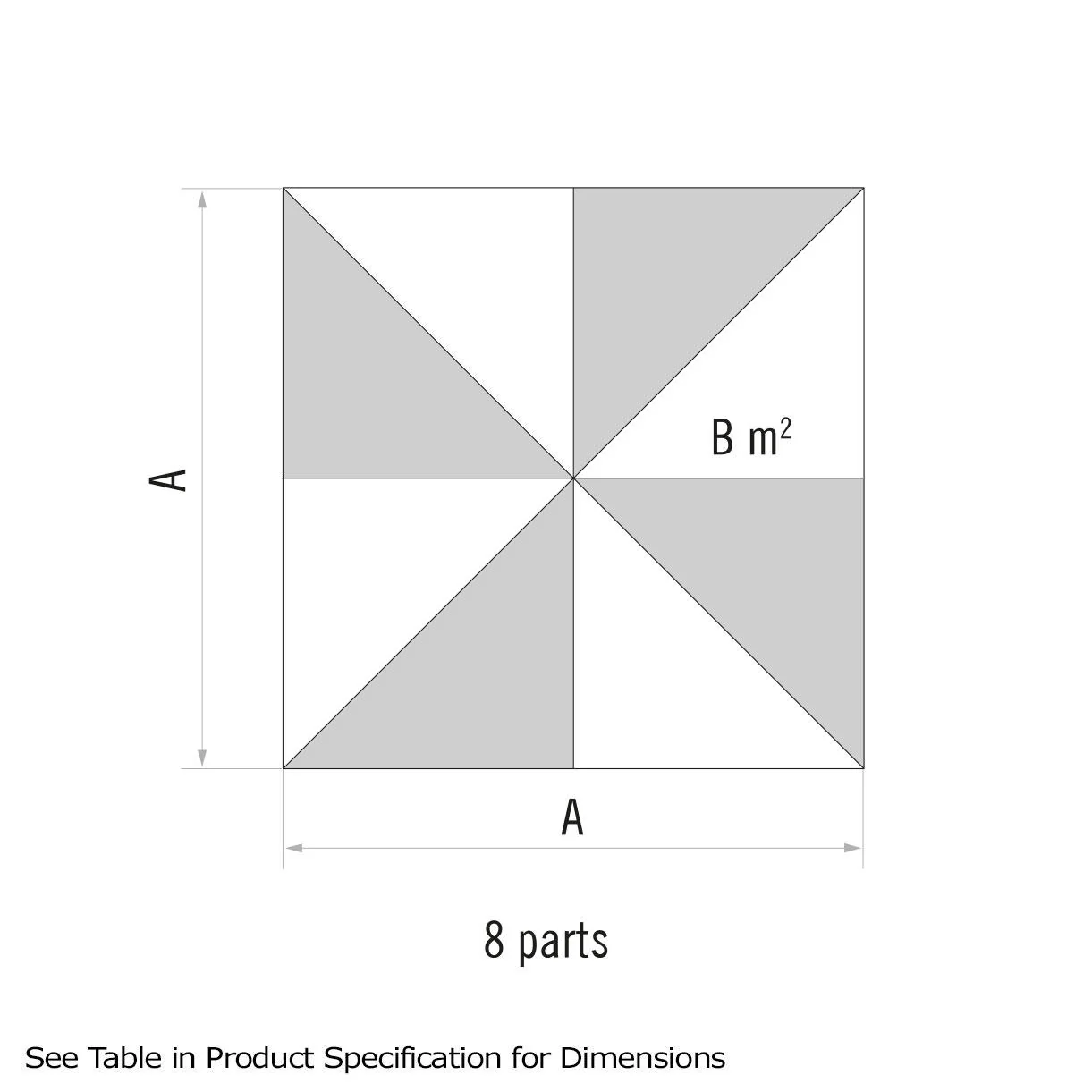 AluSmart Square Centre Pole Parasols - Image 5