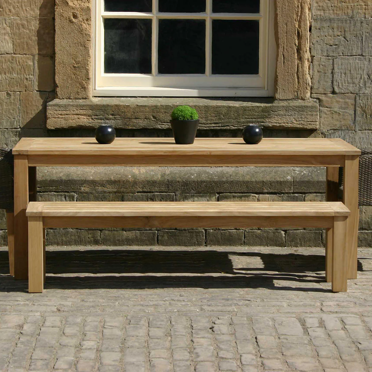 Antibes Teak Bench - Image 3