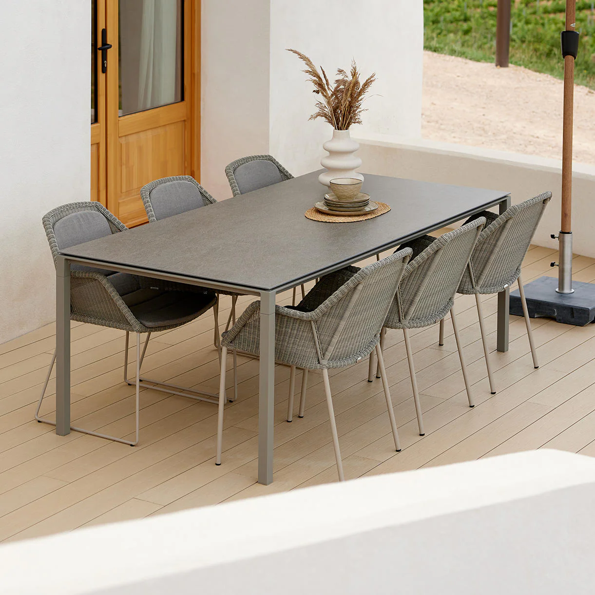 Breeze Outdoor Stacking Dining Chair - Image 2