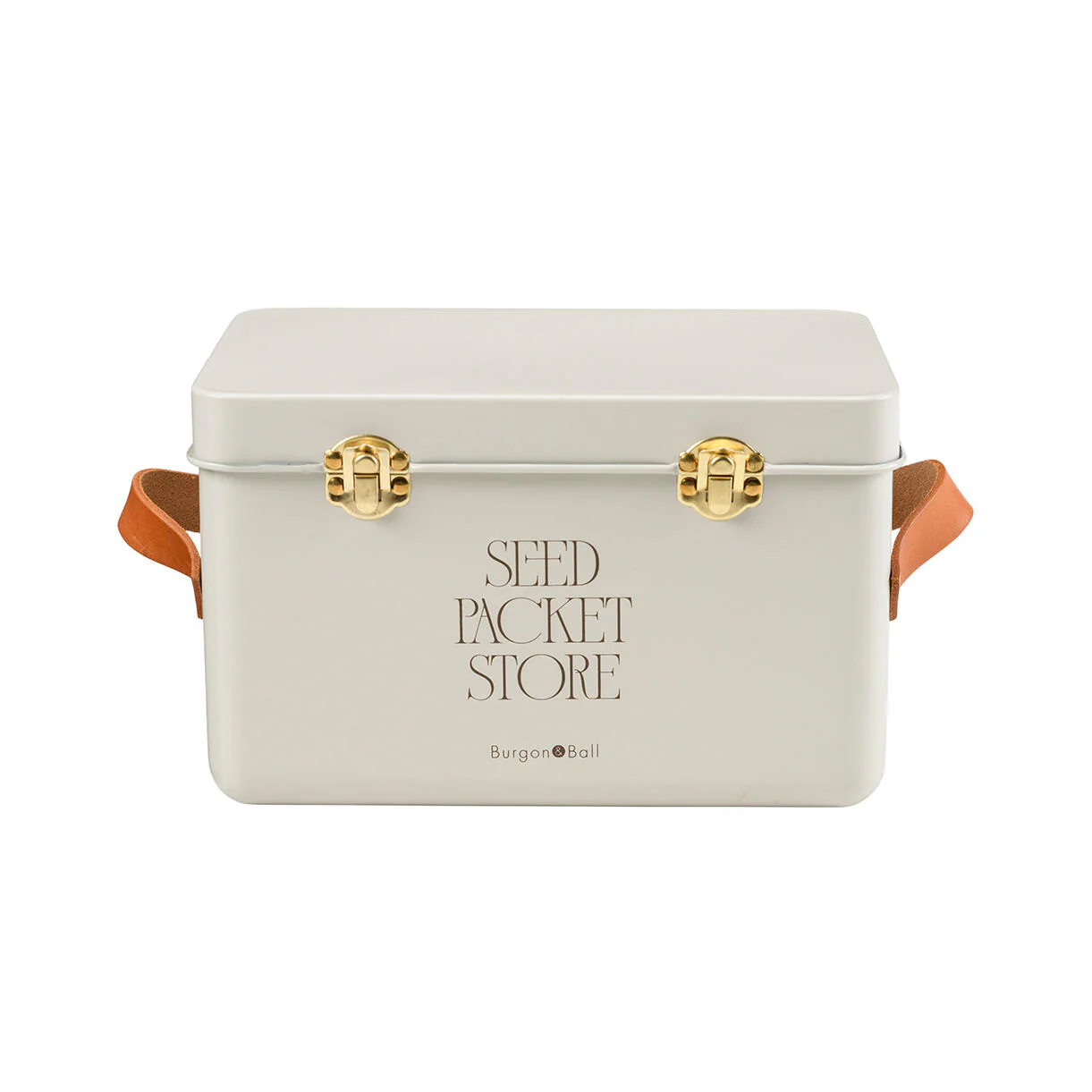 Classic Leather Handled Seed Storage Tins - Image 6