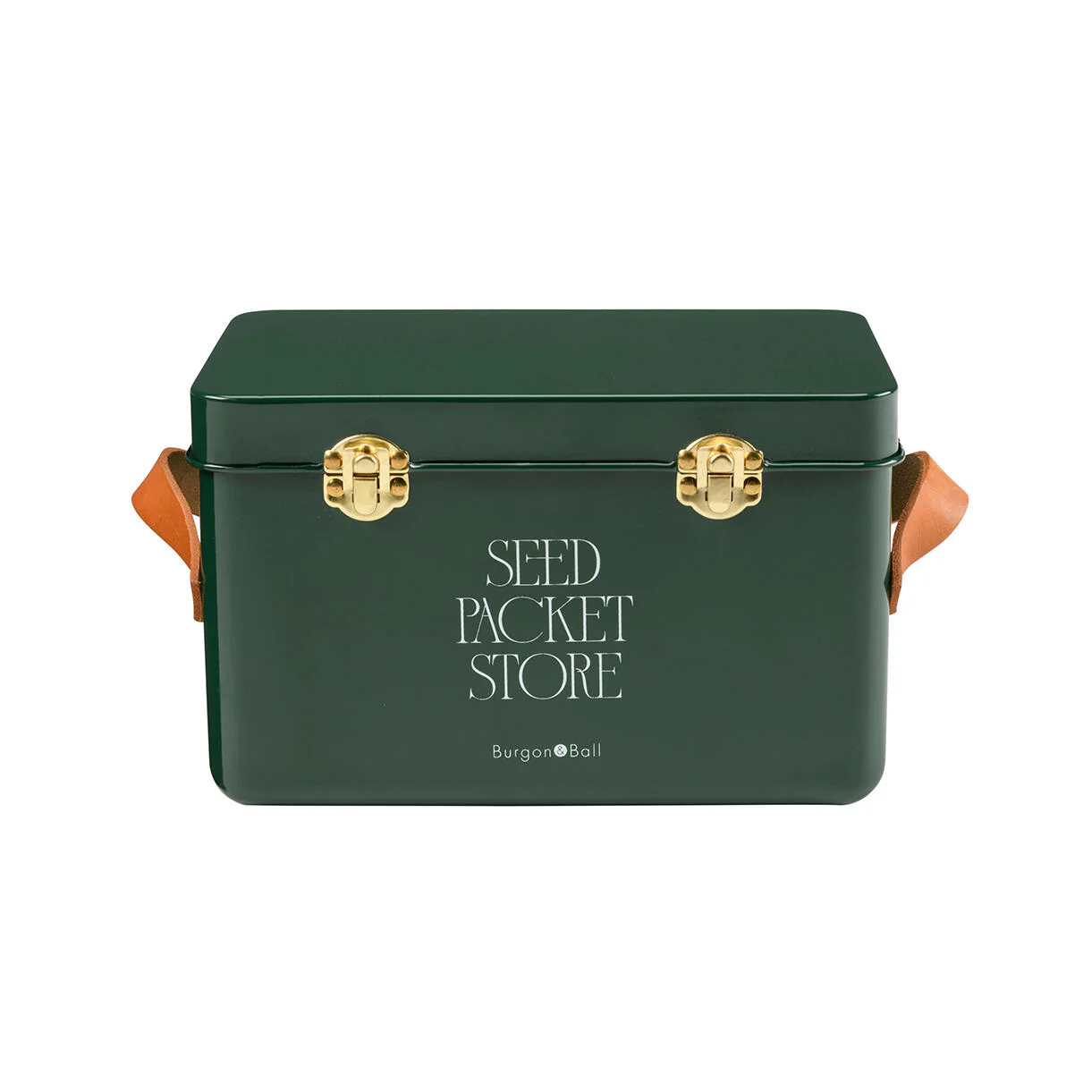 Classic Leather Handled Seed Storage Tins - Image 7