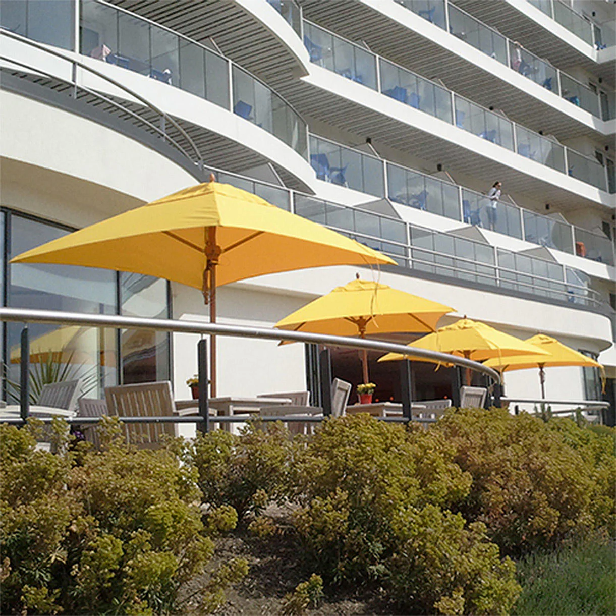 Classic Wood Framed 1.9m Square Parasols - Image 7