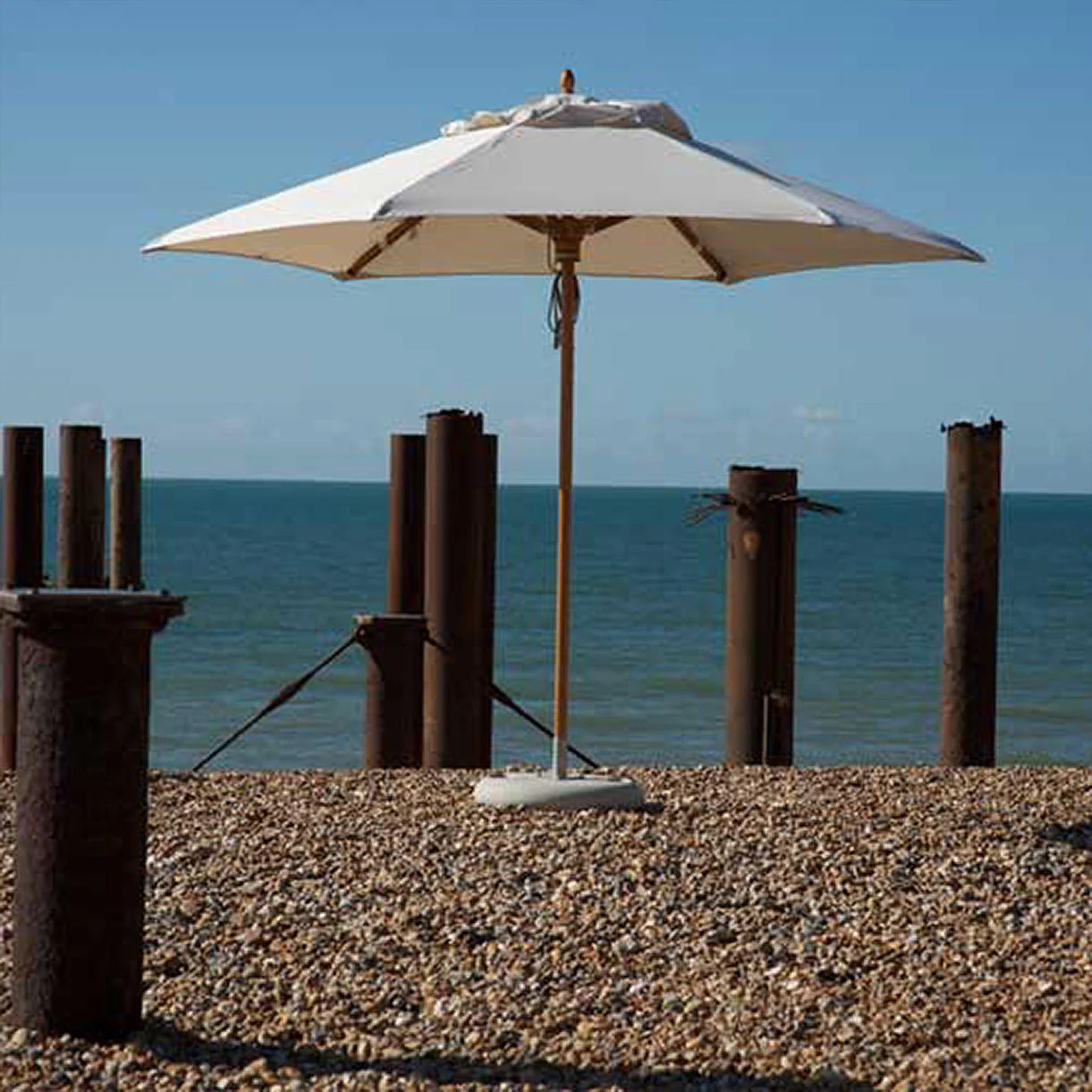 Classic Wood Framed 3.2m Round Parasols - Image 3