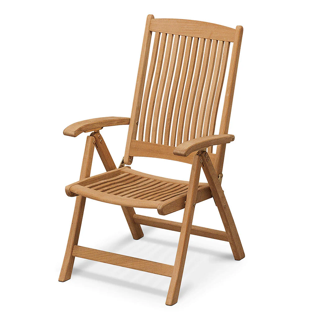 Columbus Adjustable Teak Chair - Image 3