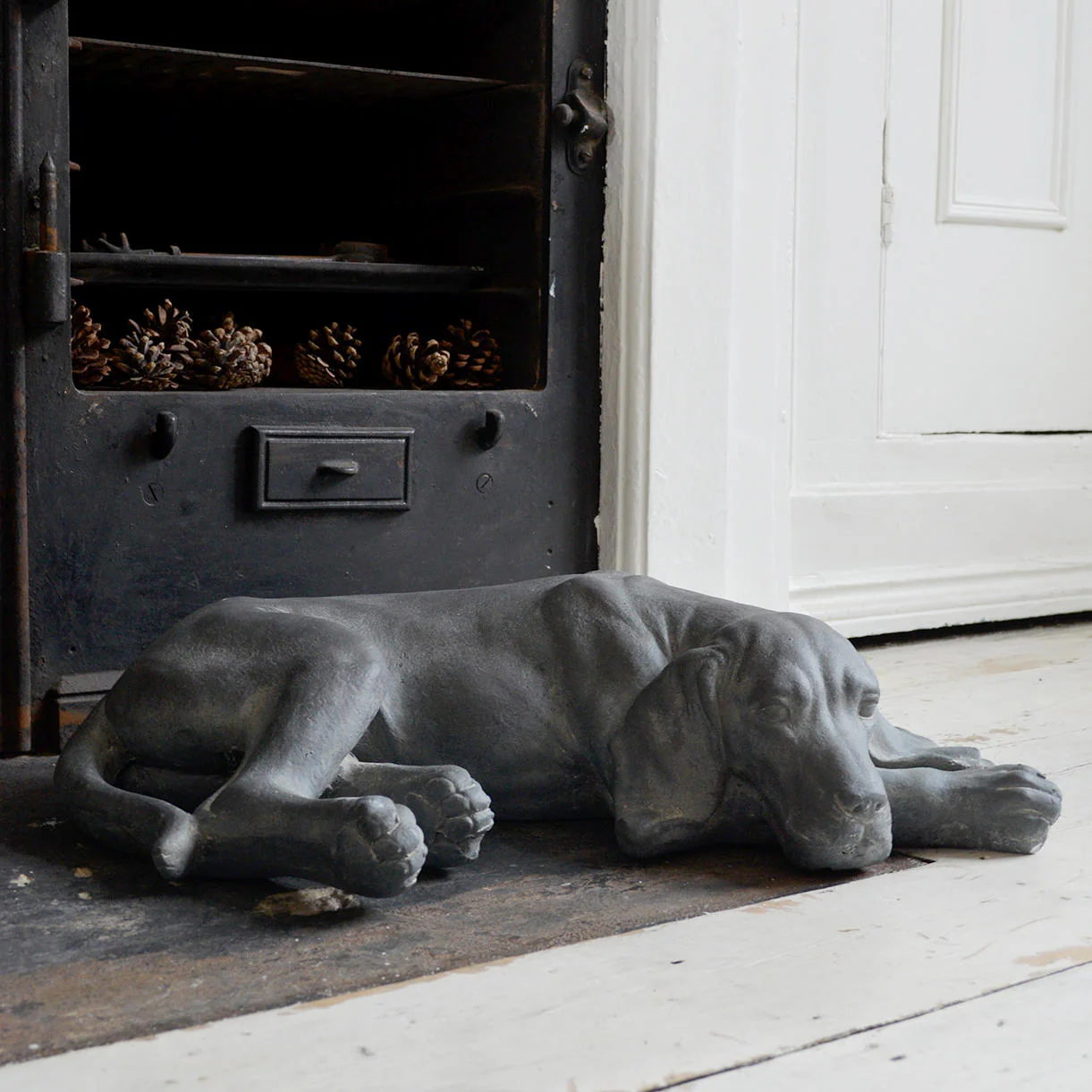 Concrete Finish Resting Dog - Image 2