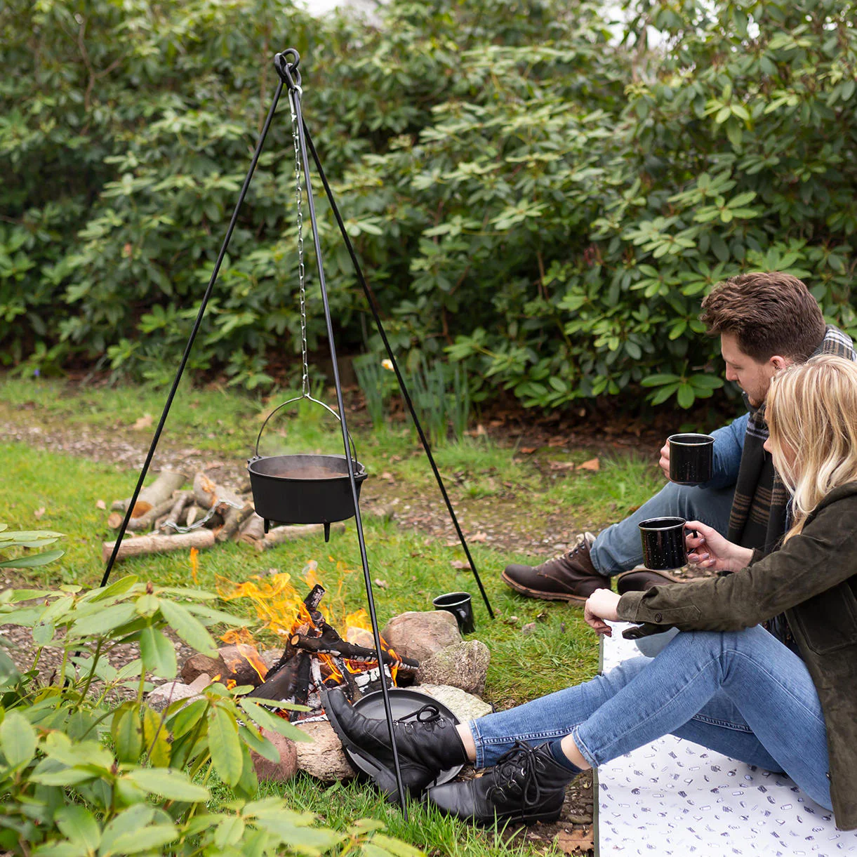 Dutch Cooking Tripod with Chain - Image 3