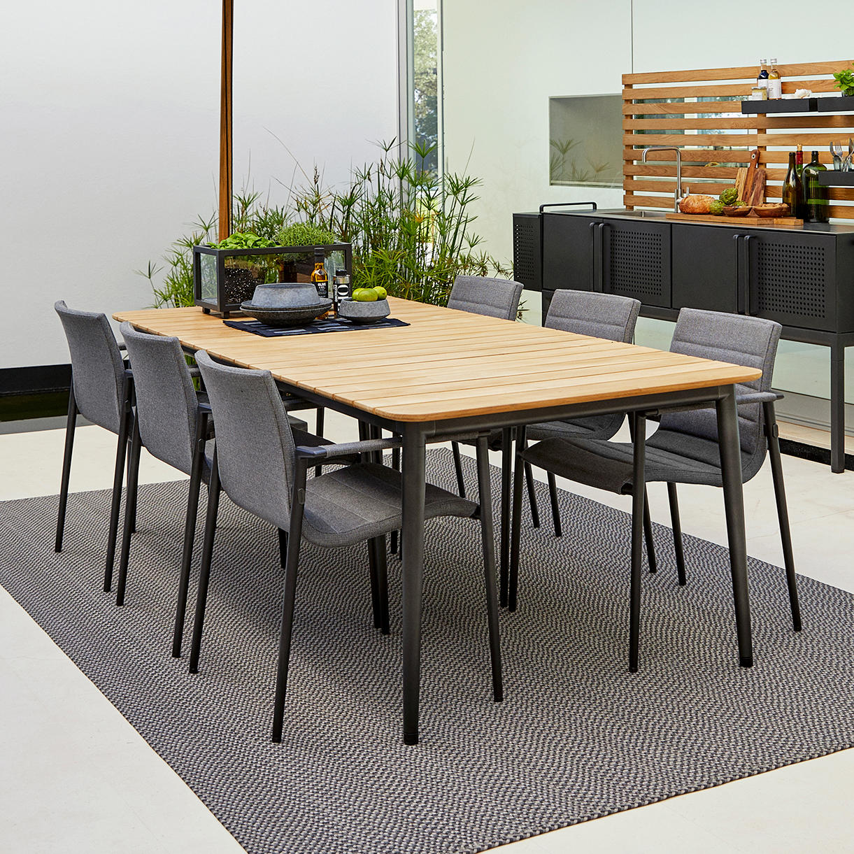 Core 90cm Wide Outdoor Dining Table - Image 2