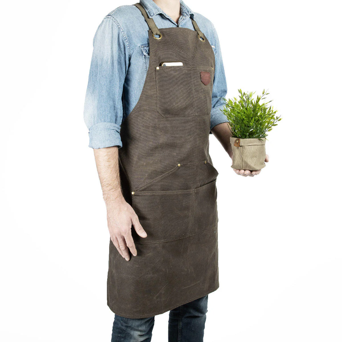 Cotton Canvas Work Apron - Image 4