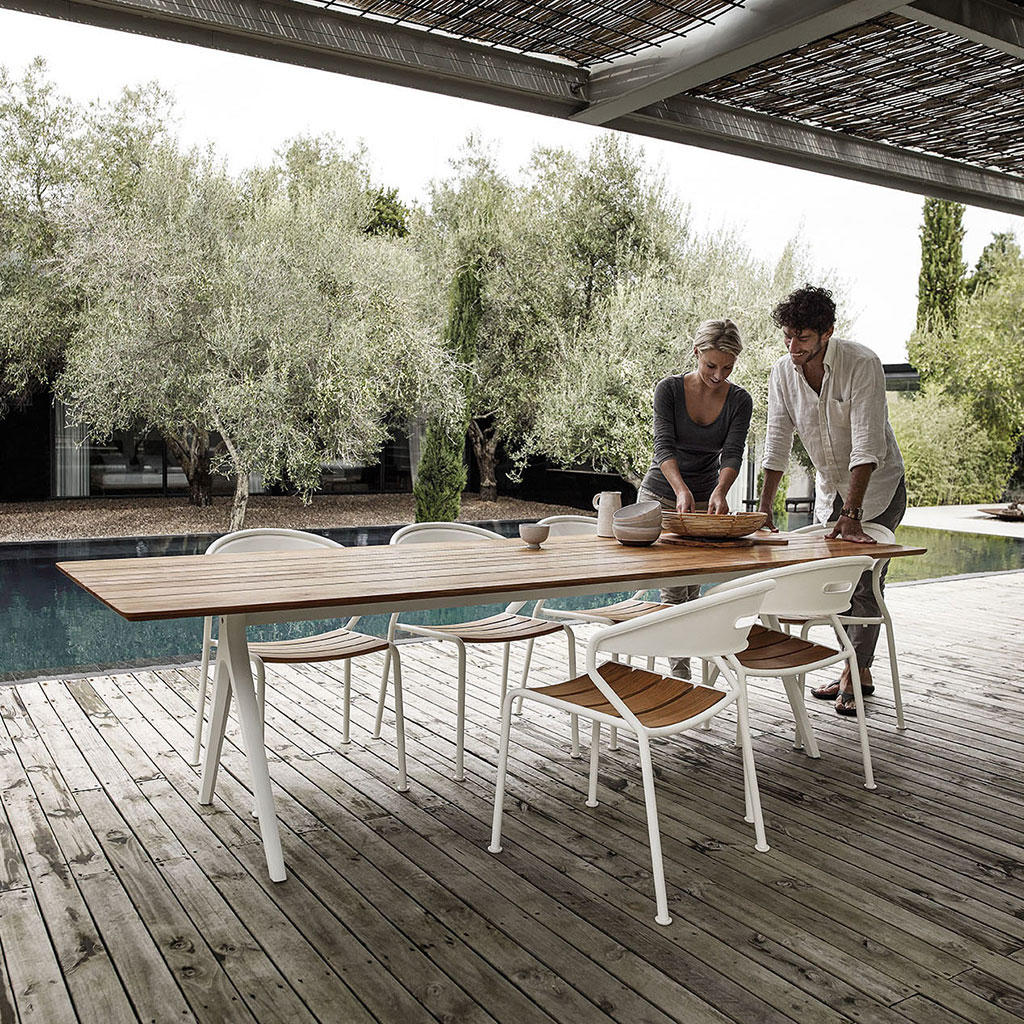 Curve Teak Dining Chair - Image 4