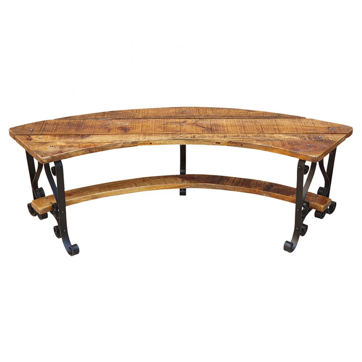Curved Fire Bowl Bench - Image 5