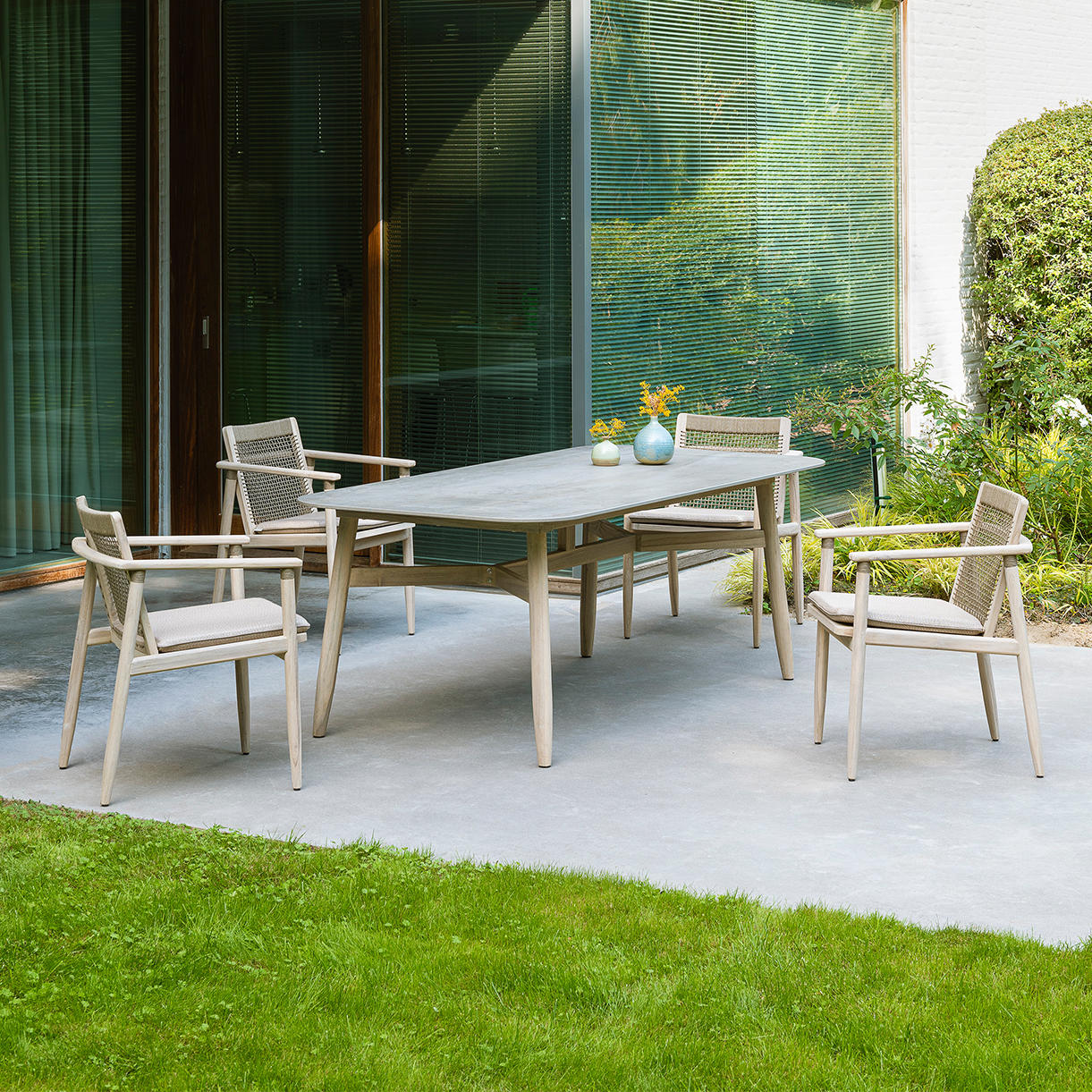 David Aged Teak Dining Table - Image 2