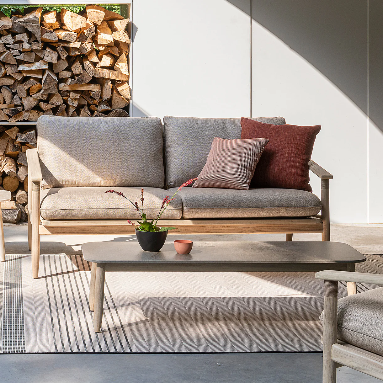 David Coffee Table with Ceramic Flint Top - Image 3