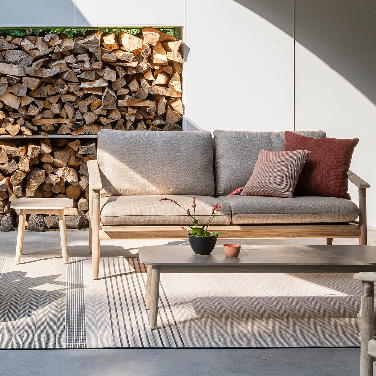 David Side Table with Ceramic Flint Top - Image 2