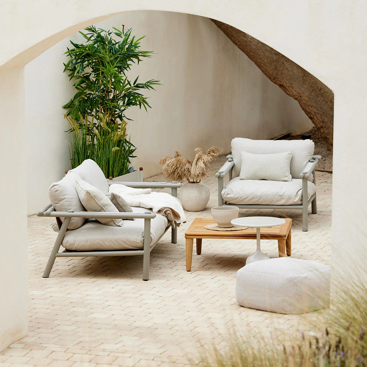 Divine Fabric Outdoor Footstool - Image 5