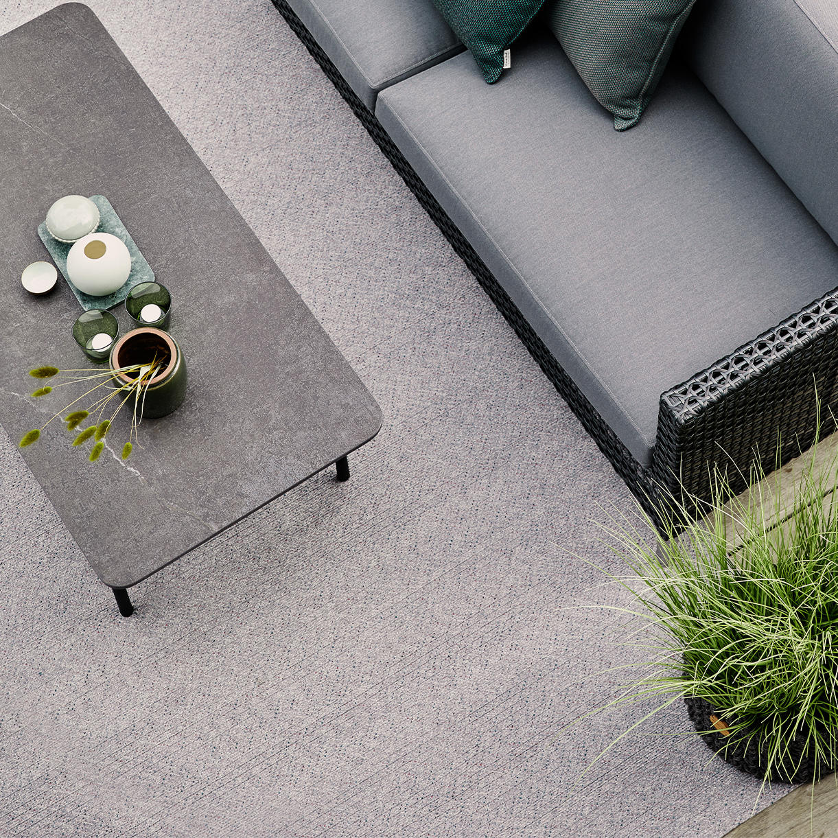 Dot Outdoor Rectangular Carpet - Image 4