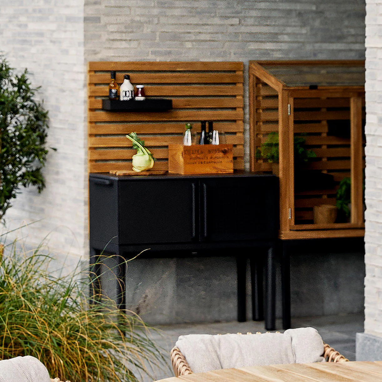 Drop Teak Wall Single Module - Image 4