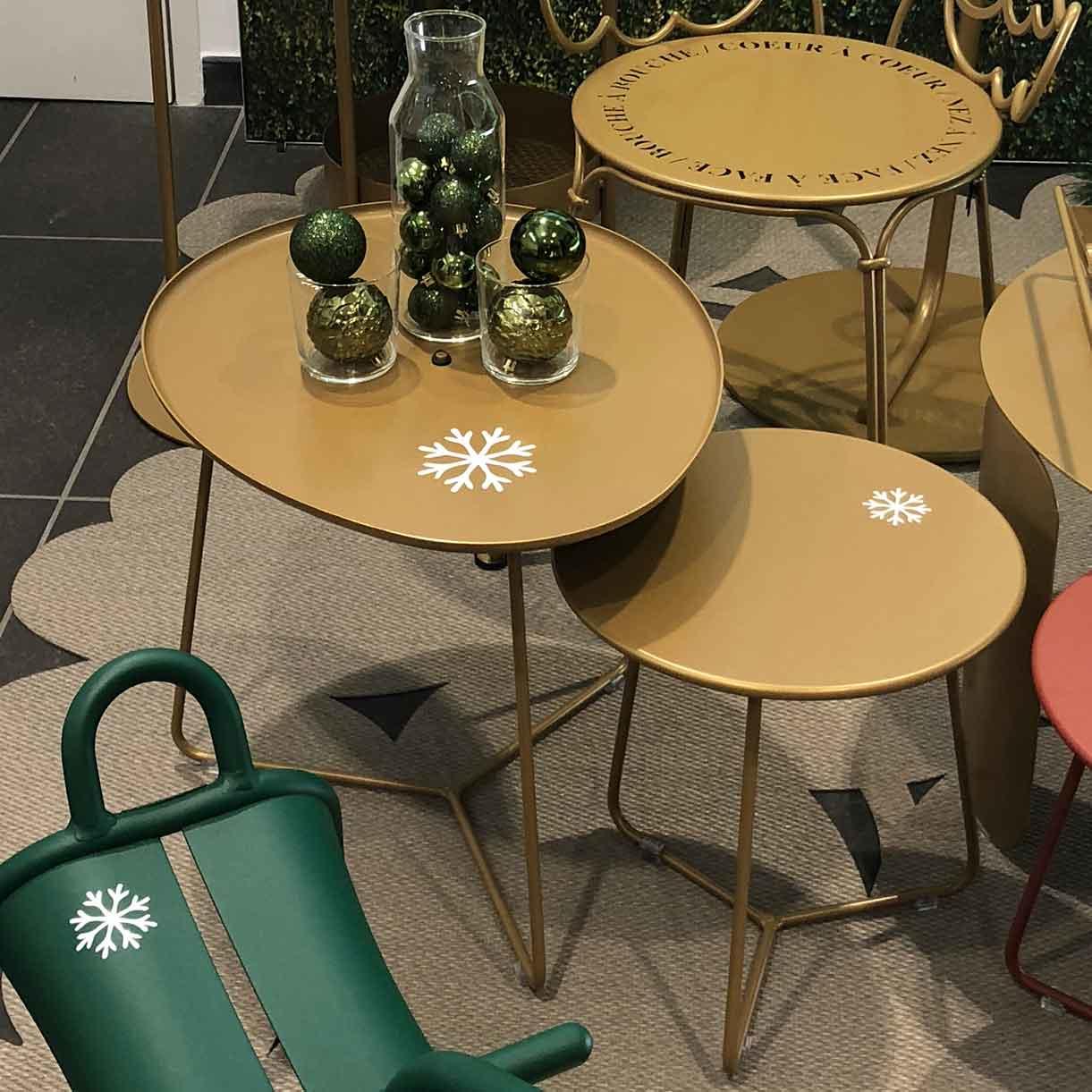 Fermob Limited Edition Gold Fever Cocotte Low Table with Tray - Image 2