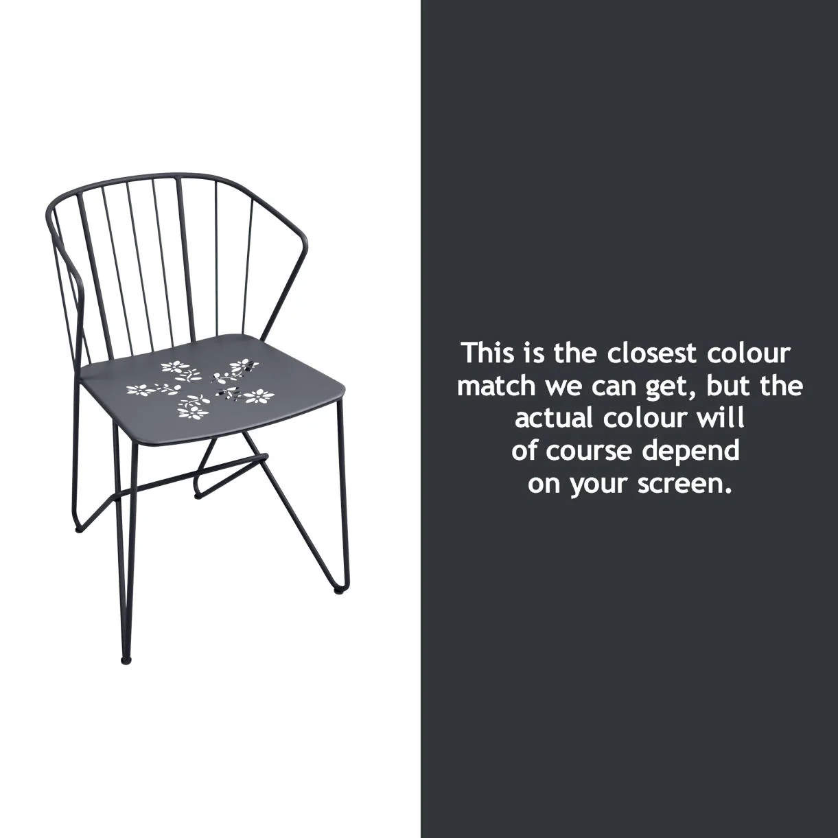 Flower Chair with Patterned Seat - Image 10