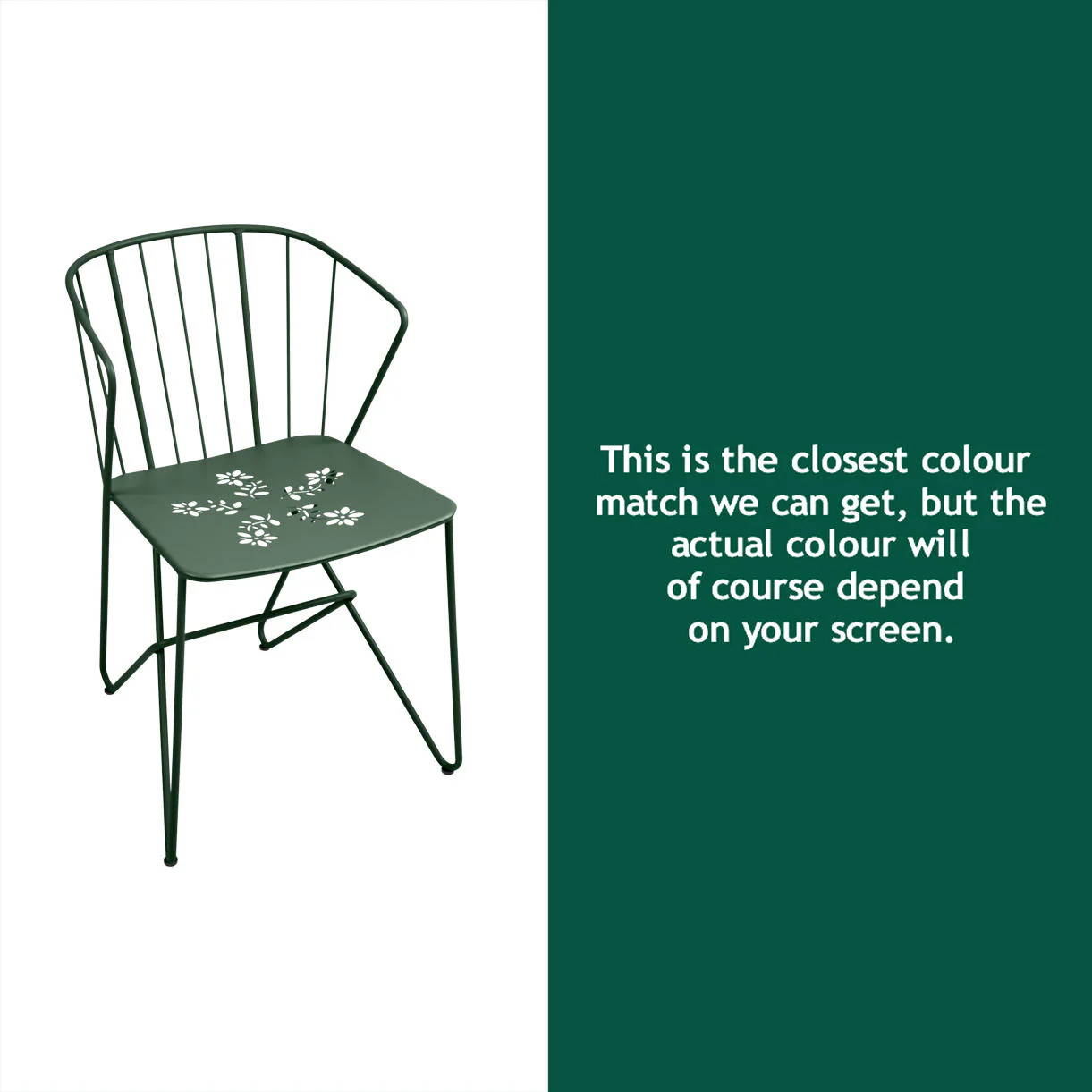 Flower Chair with Patterned Seat - Image 11