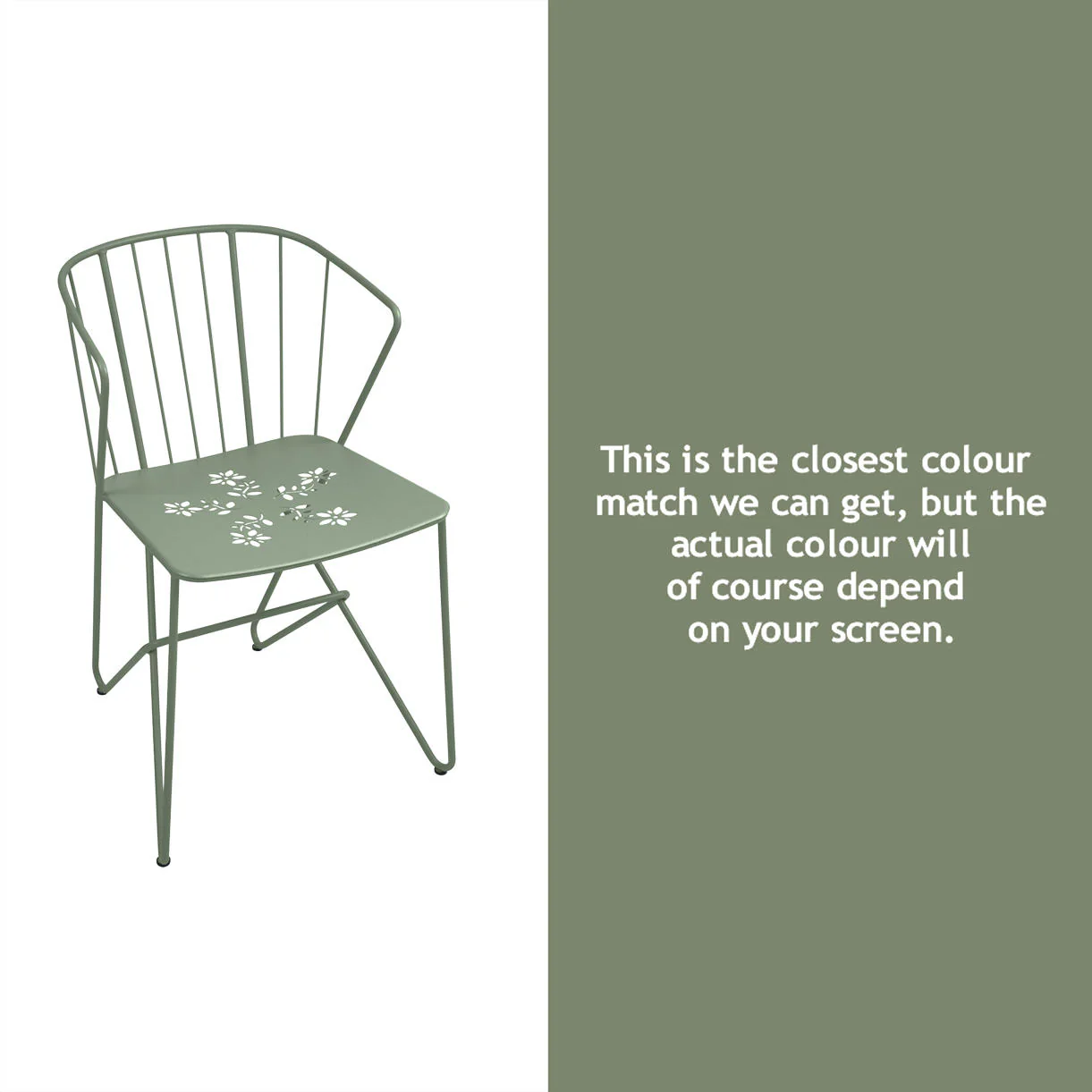 Flower Chair with Patterned Seat - Image 13