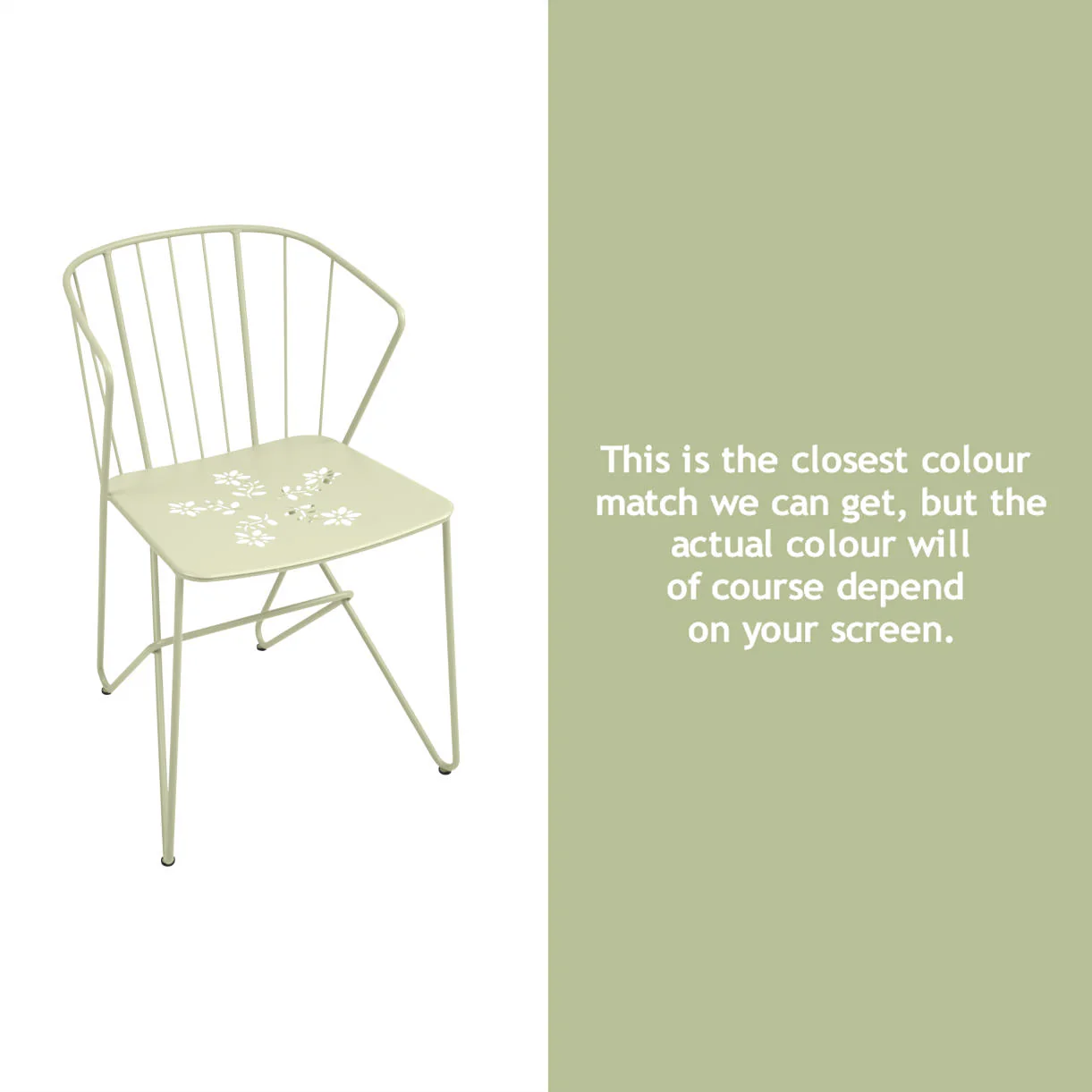 Flower Chair with Patterned Seat - Image 14