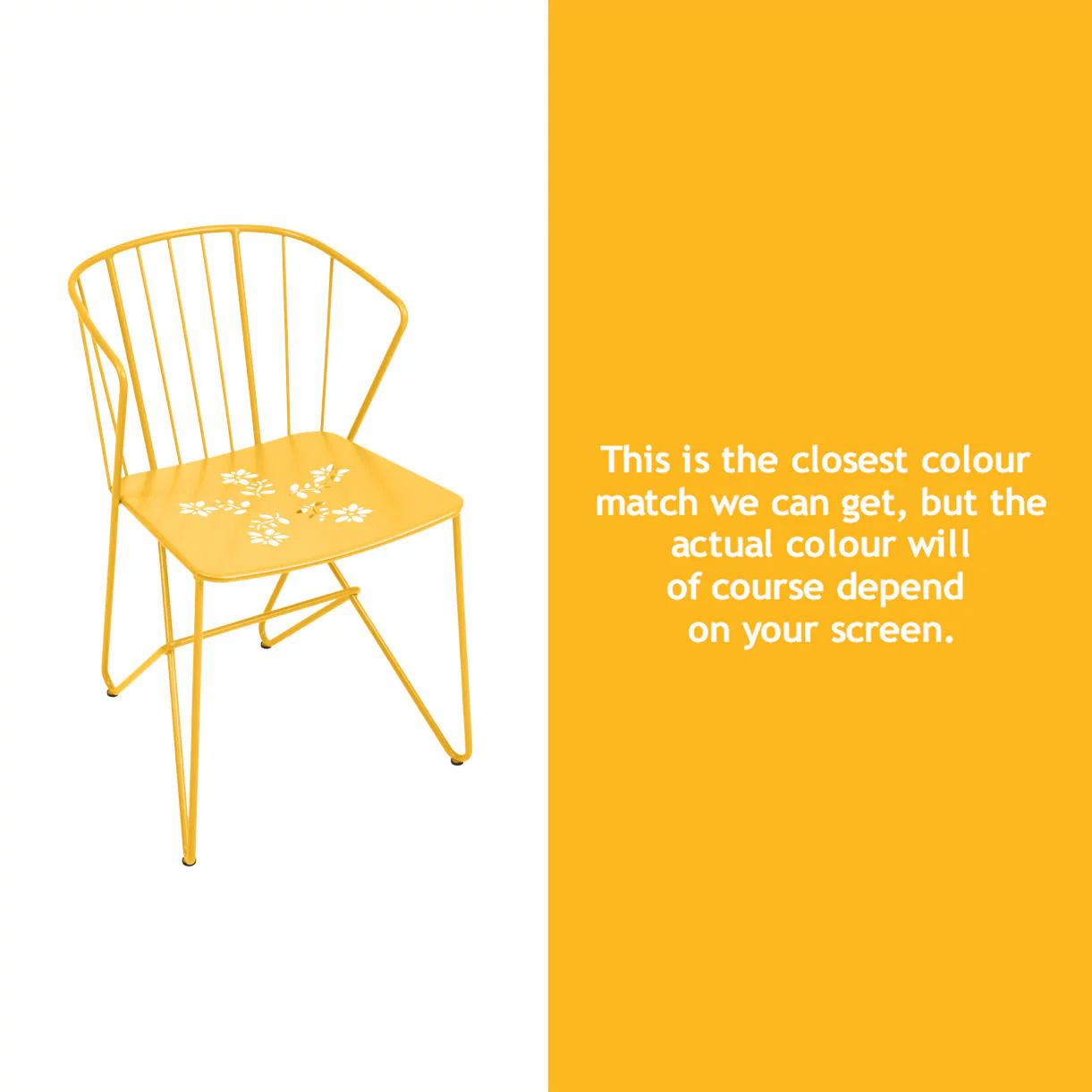 Flower Chair with Patterned Seat - Image 15