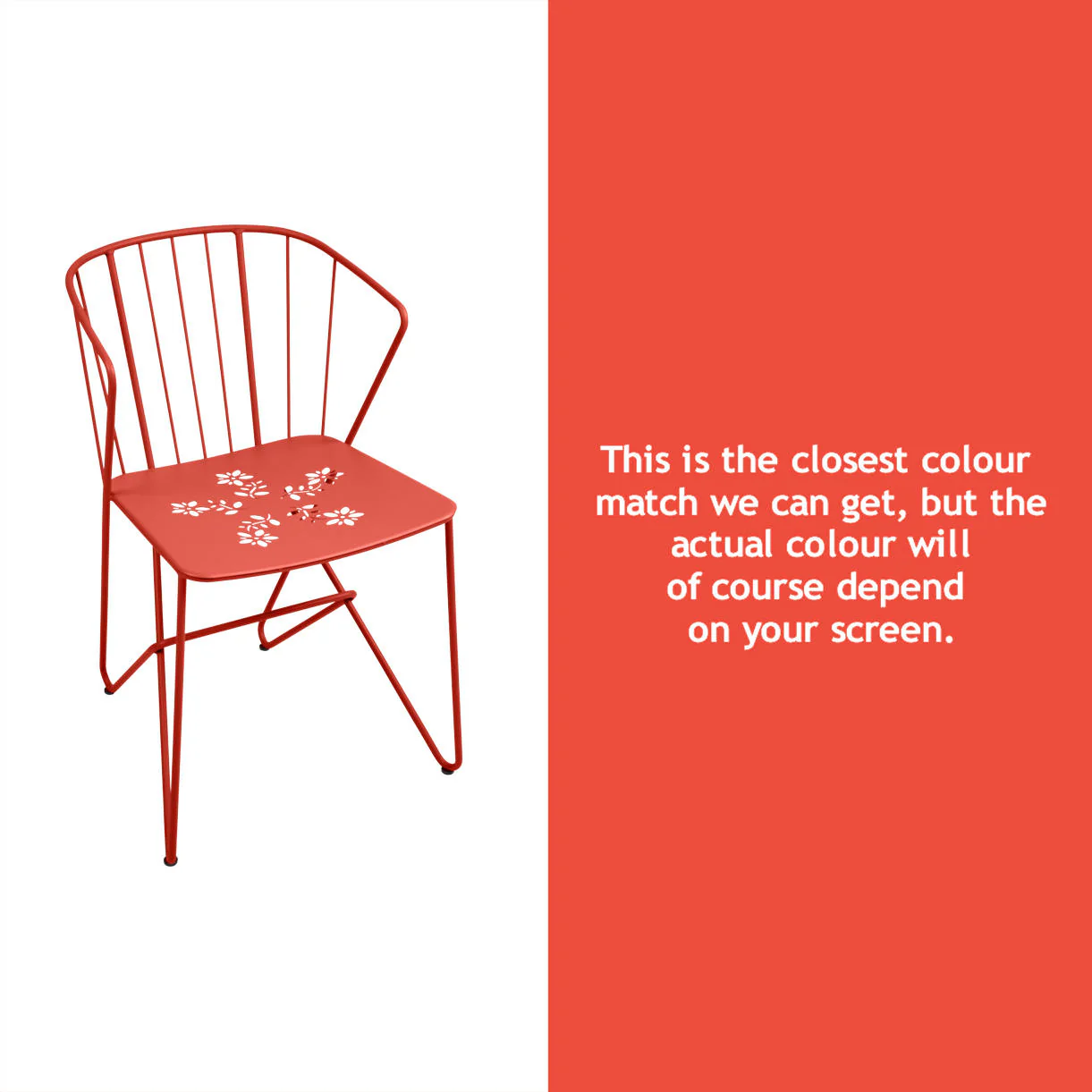 Flower Chair with Patterned Seat - Image 17