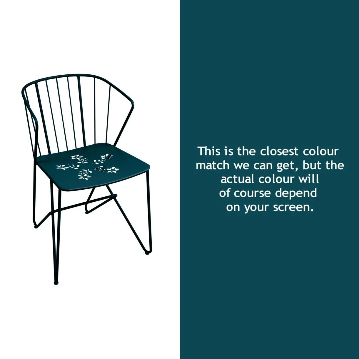 Flower Chair with Patterned Seat - Image 20