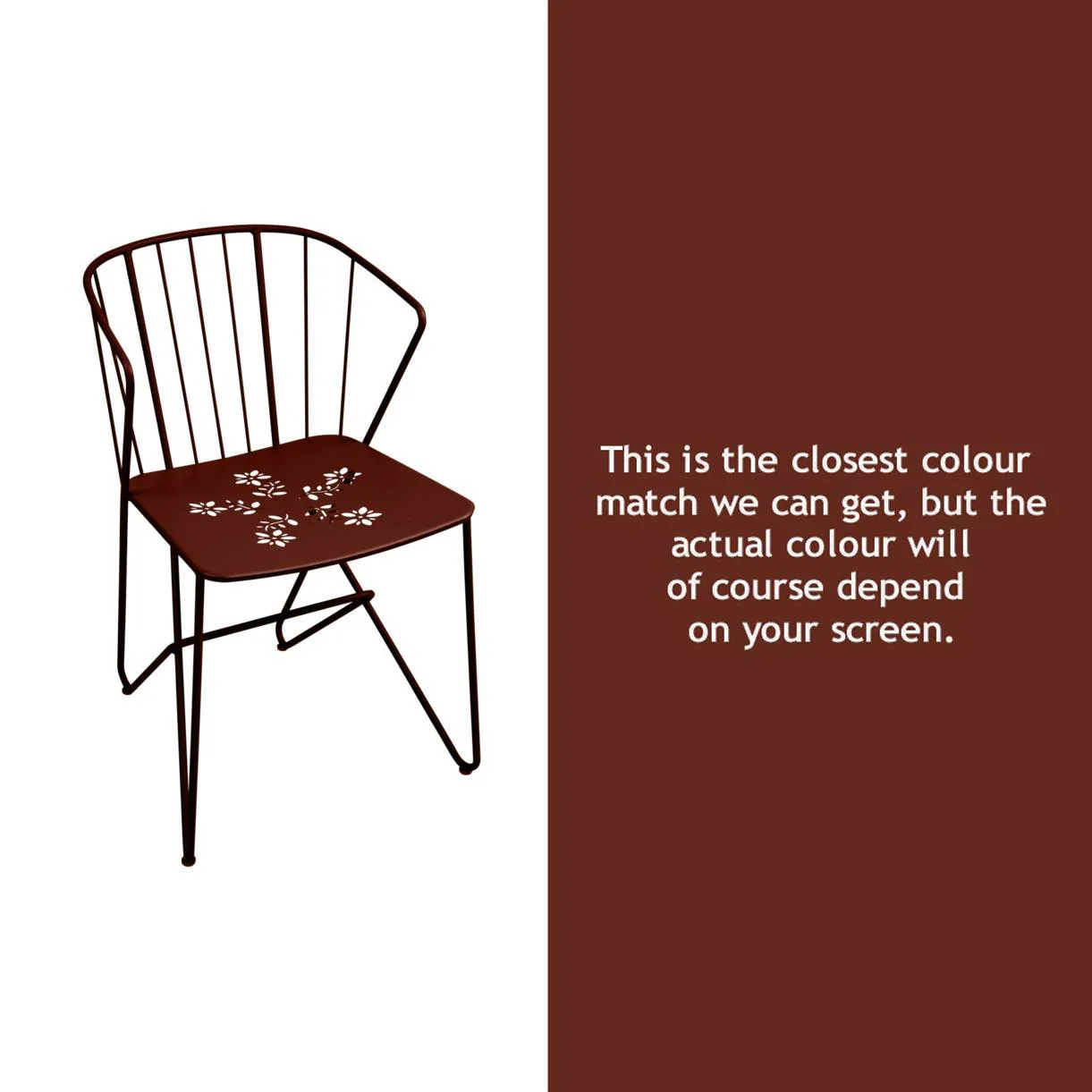 Flower Chair with Patterned Seat - Image 21