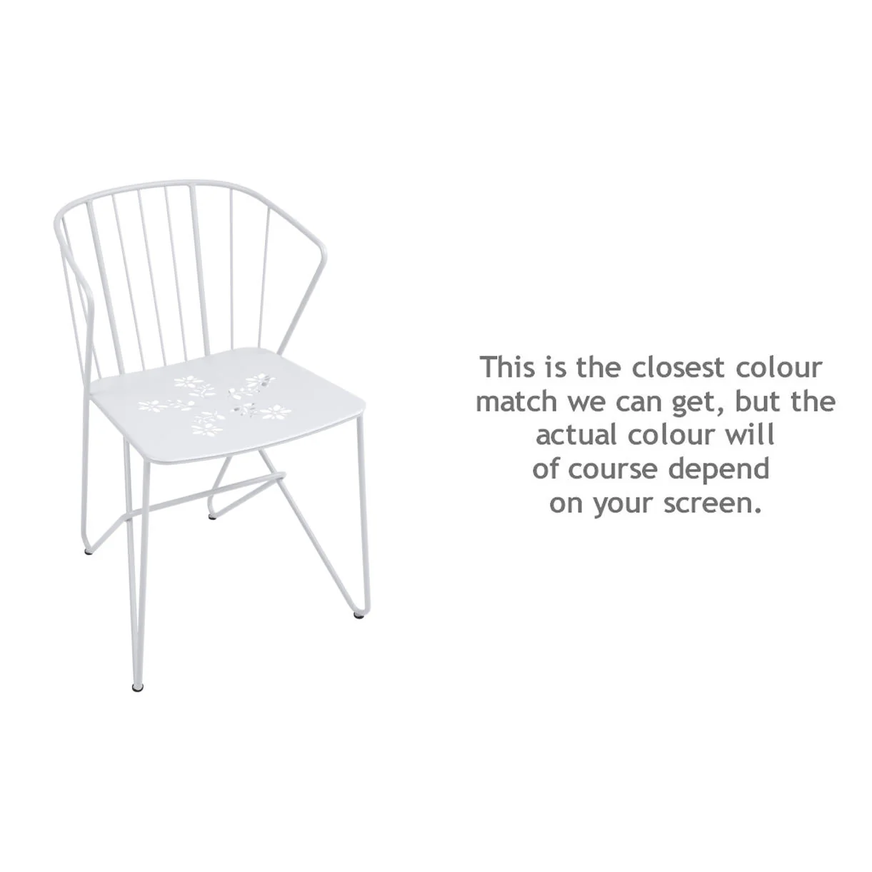 Flower Chair with Patterned Seat - Image 4