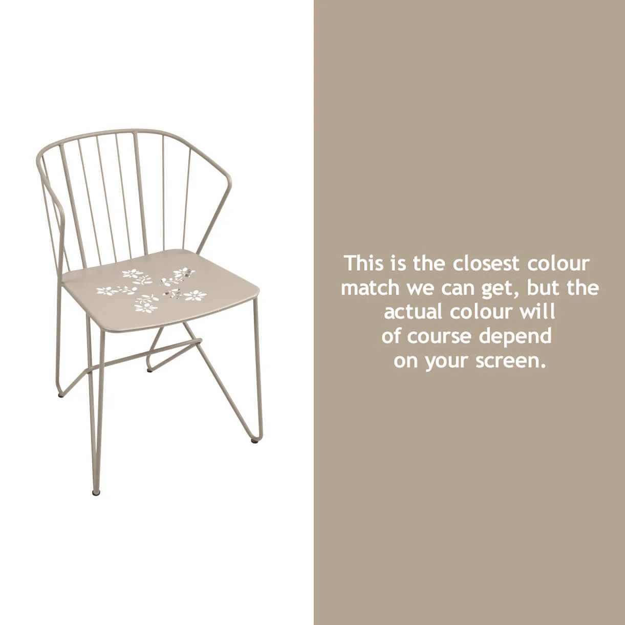 Flower Chair with Patterned Seat - Image 5