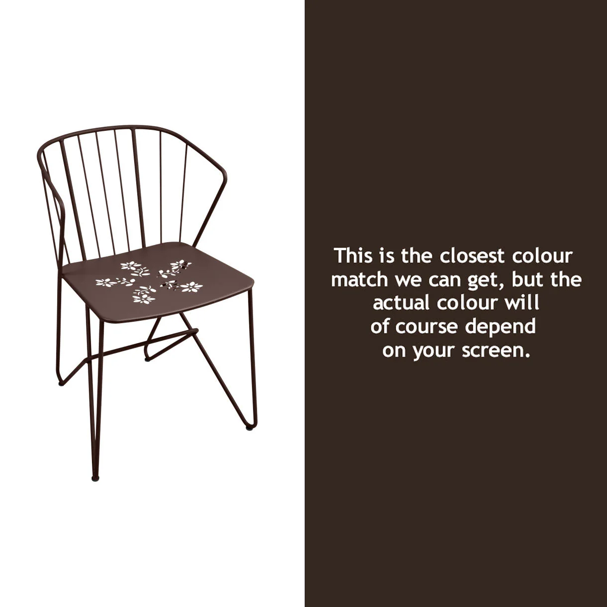 Flower Chair with Patterned Seat - Image 6