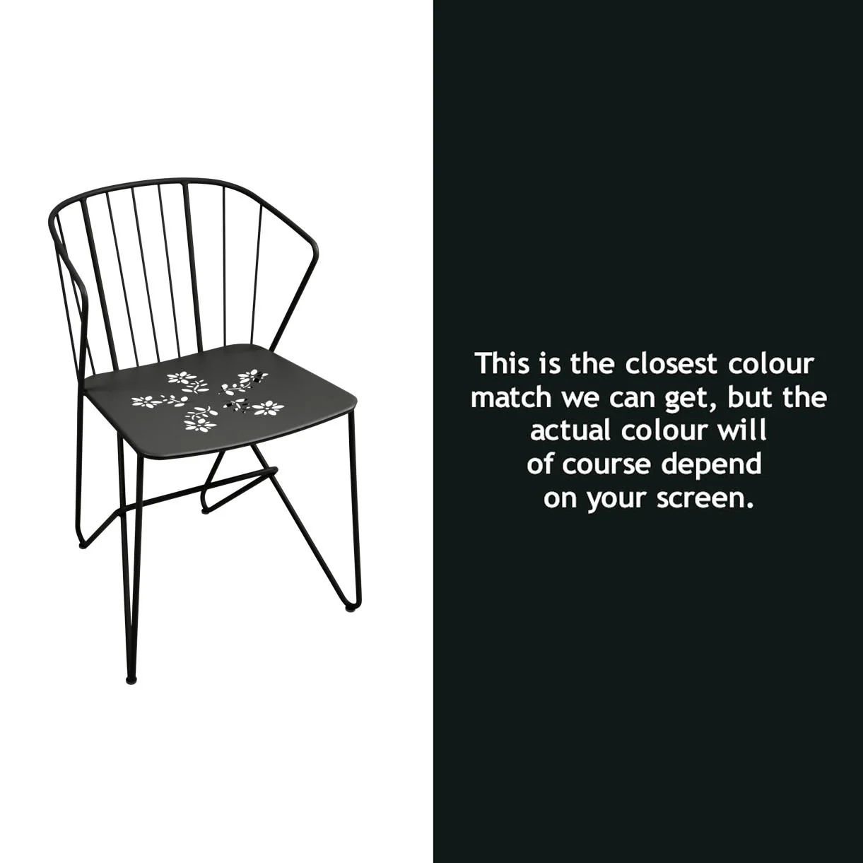 Flower Chair with Patterned Seat - Image 7