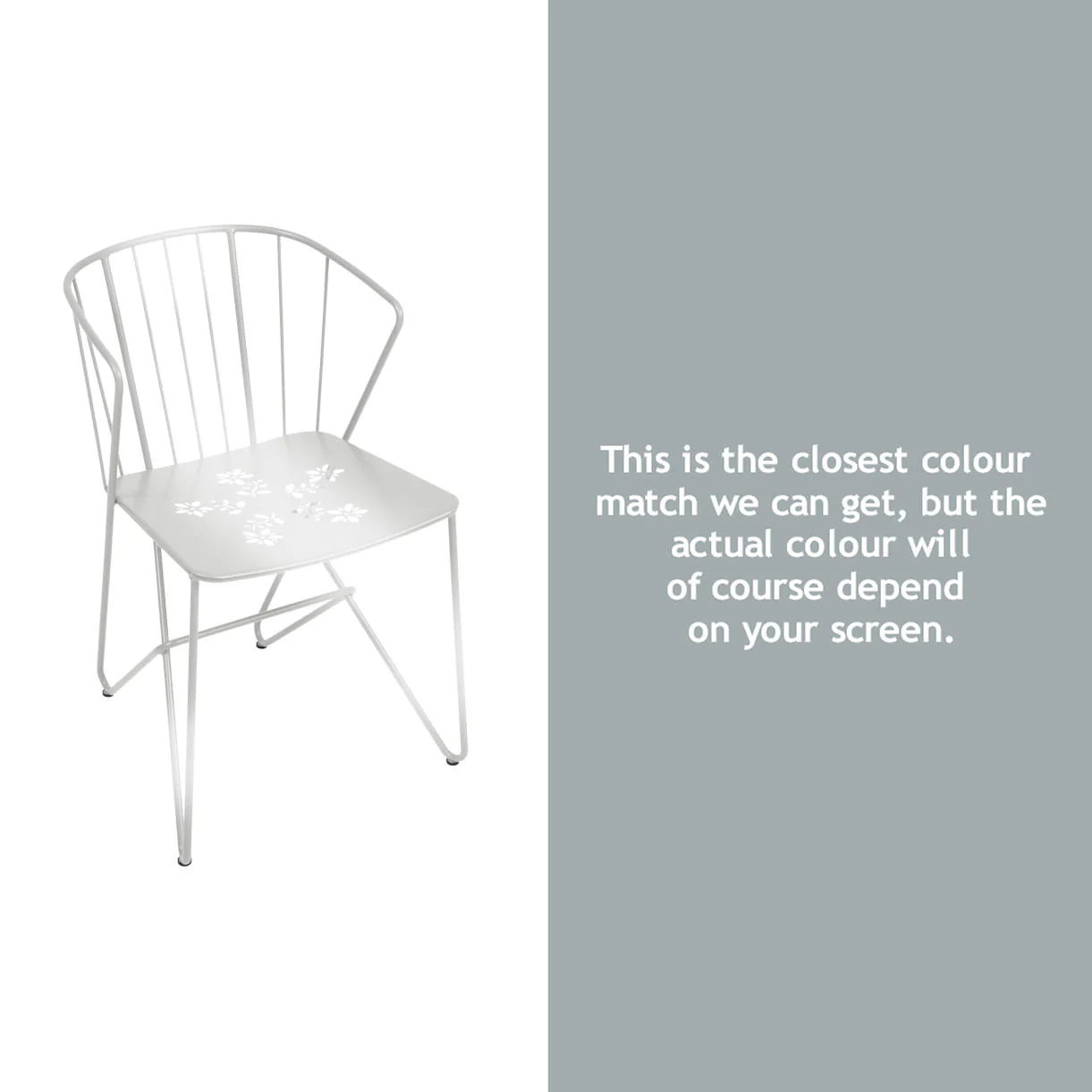 Flower Chair with Patterned Seat - Image 8