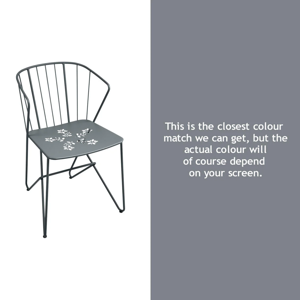 Flower Chair with Patterned Seat - Image 9