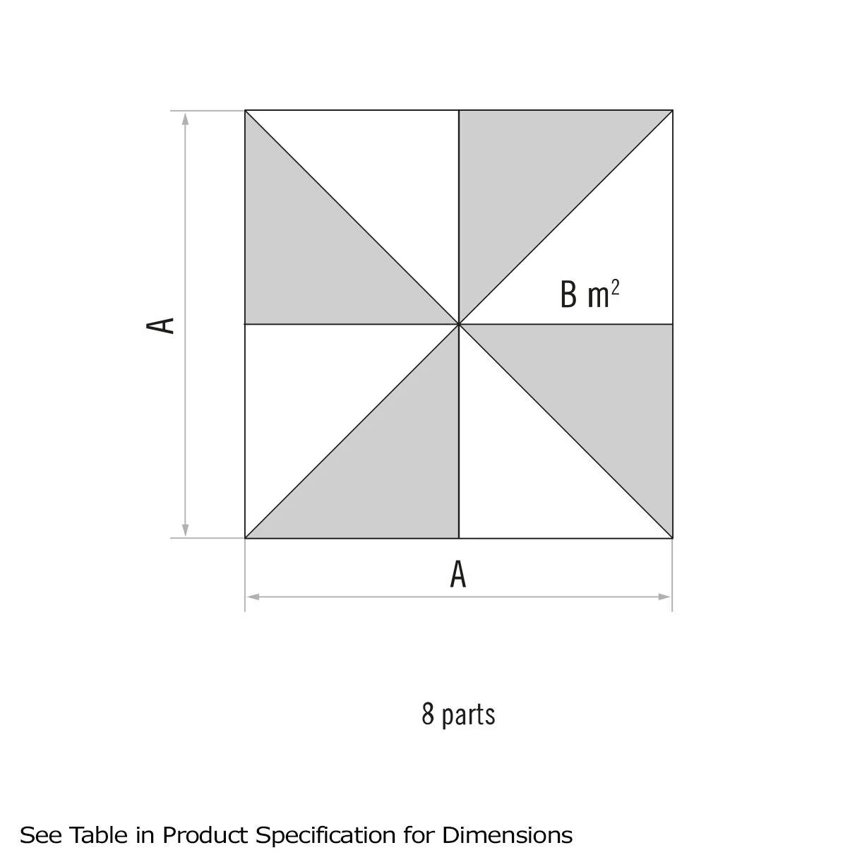Fortello LED Square Parasol - Image 3