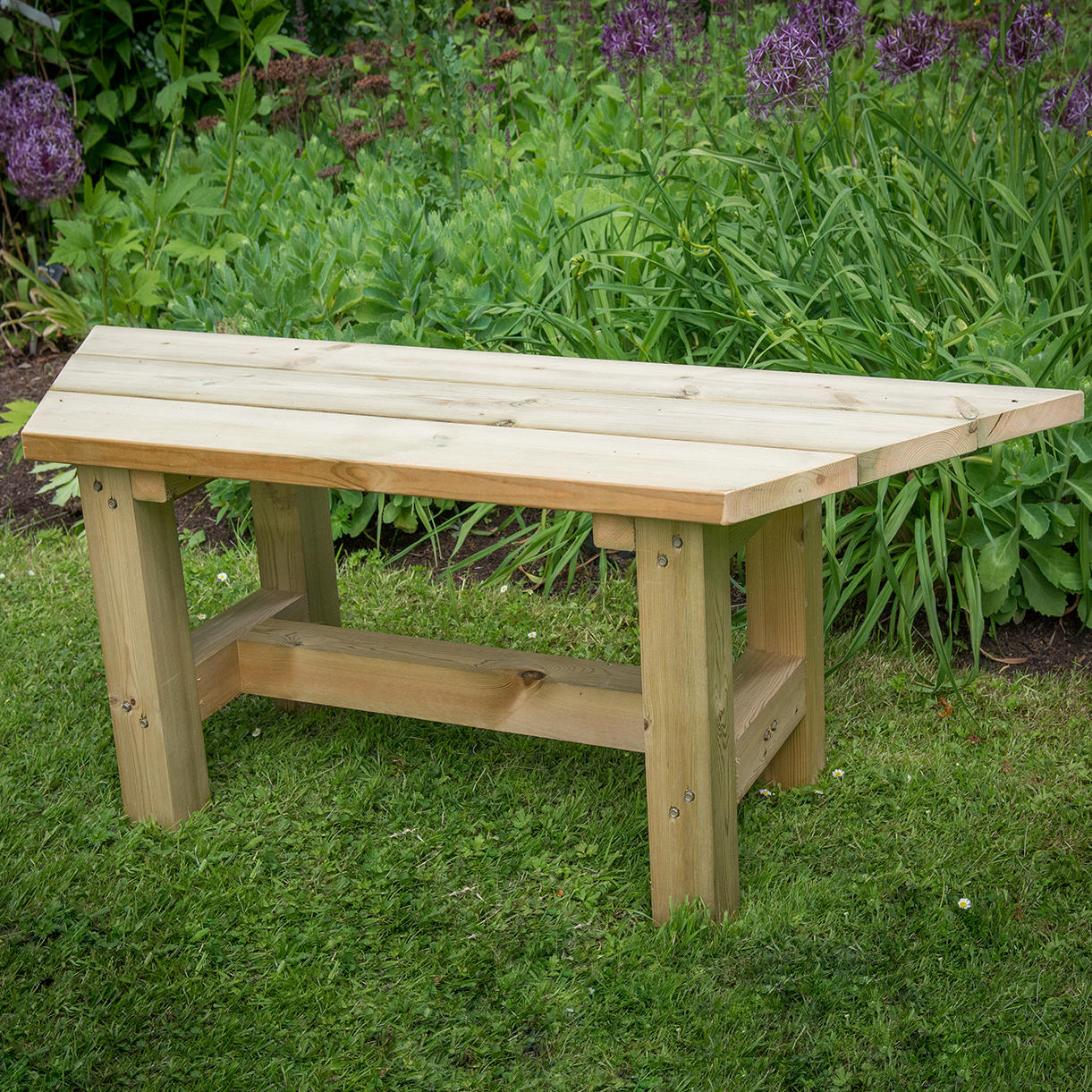 Furnished Timber Roofed Hexagonal 3.6m Gazebo - Image 3