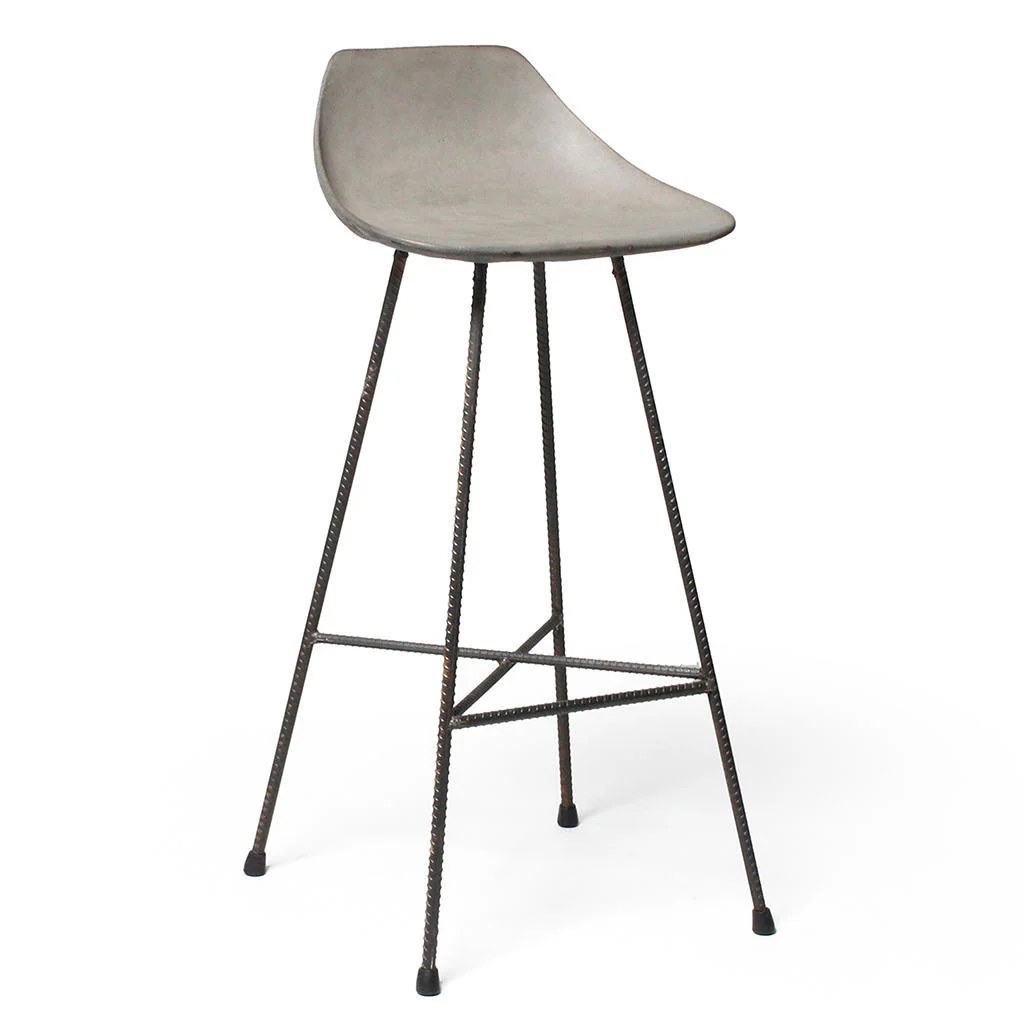 Hauteville Concrete Bar Chair - Image 3