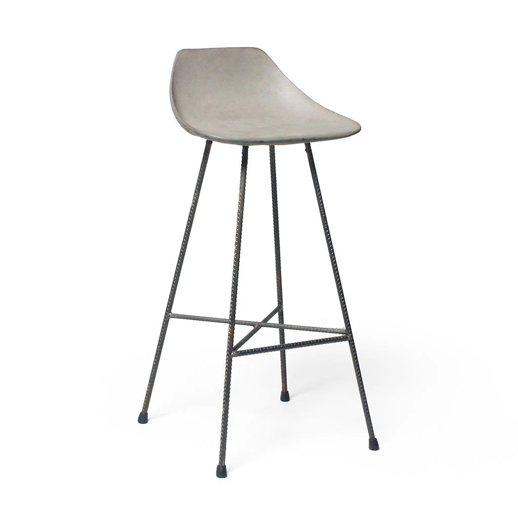 Hauteville Concrete Bar Chair - Image 4