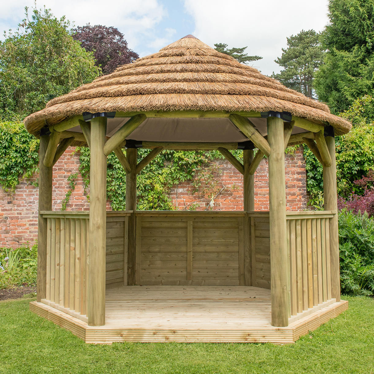 Thatched Hexagonal 3.6m Gazebos - Image 6
