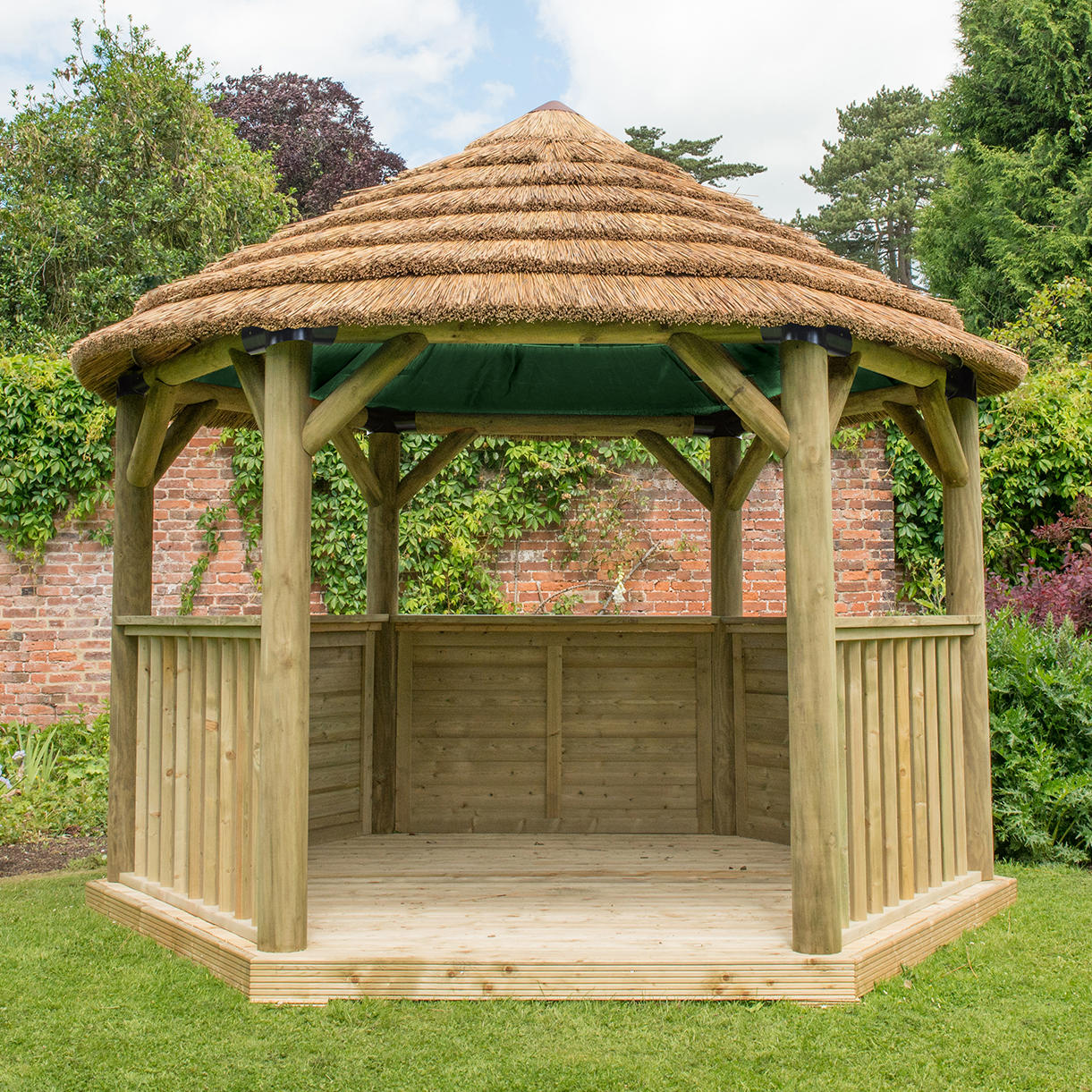Thatched Hexagonal 3.6m Gazebos - Image 7