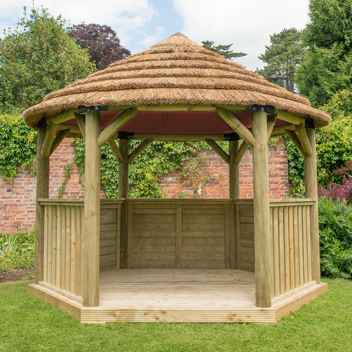 Thatched Hexagonal 3.6m Gazebos - Image 8