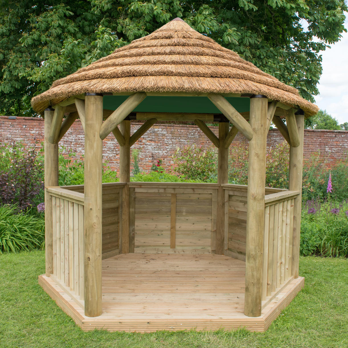 Thatched Hexagonal 3m Gazebos - Image 8