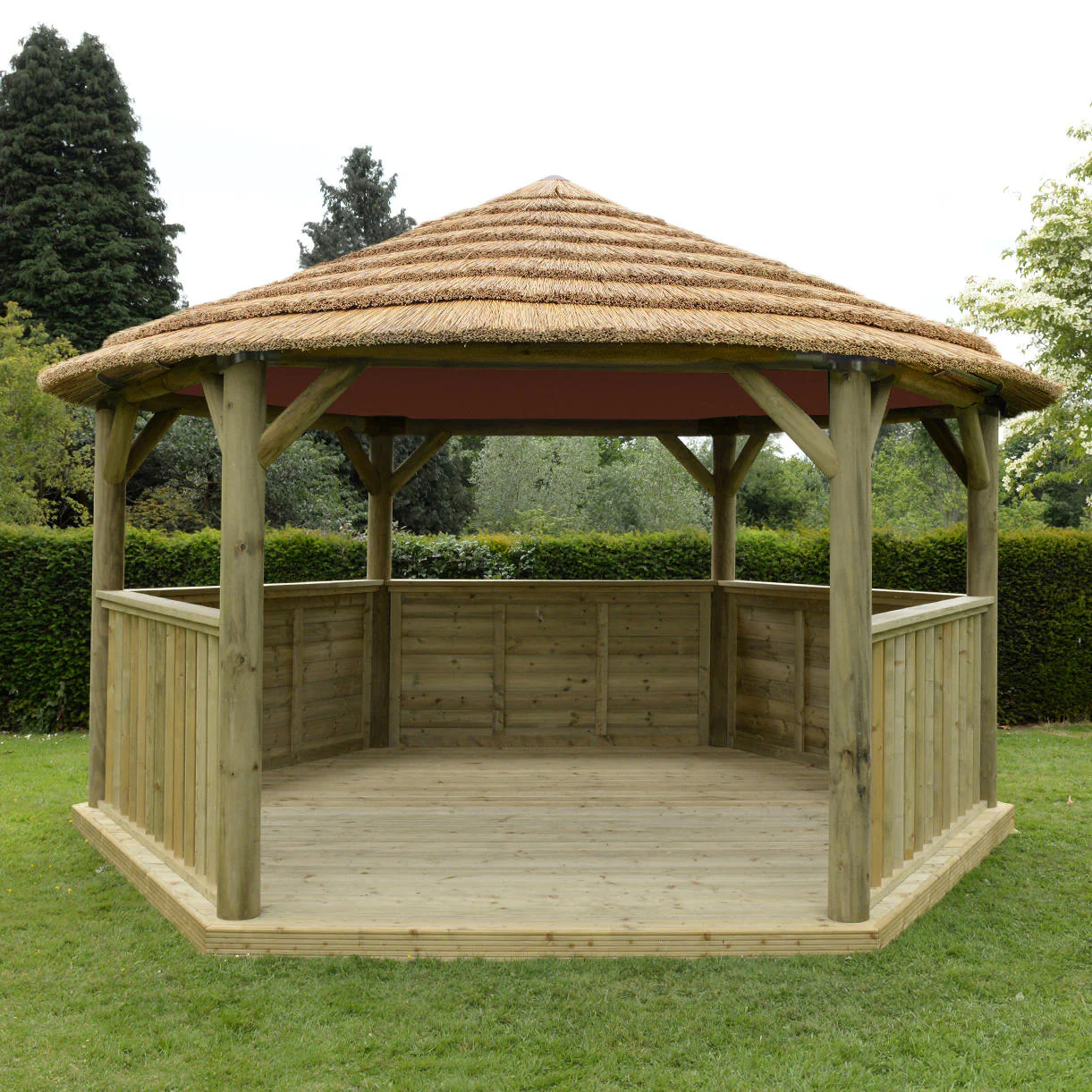 Thatched Hexagonal 4.7m Gazebos - Image 6