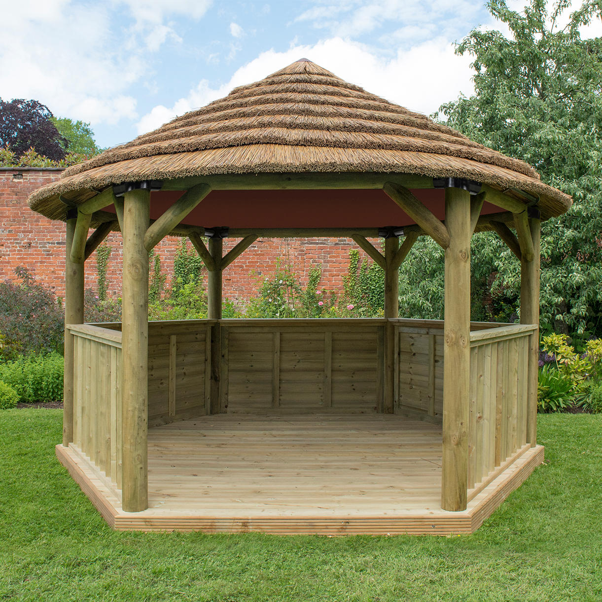 Thatched Hexagonal 4m Gazebos - Image 6