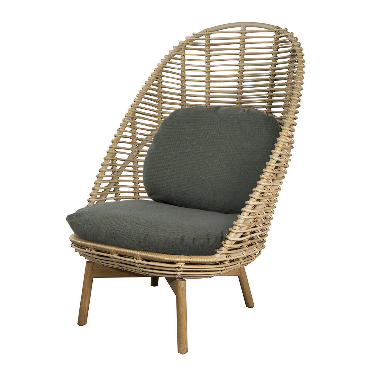 Hive Highback Chair With Teak Legs - Image 7