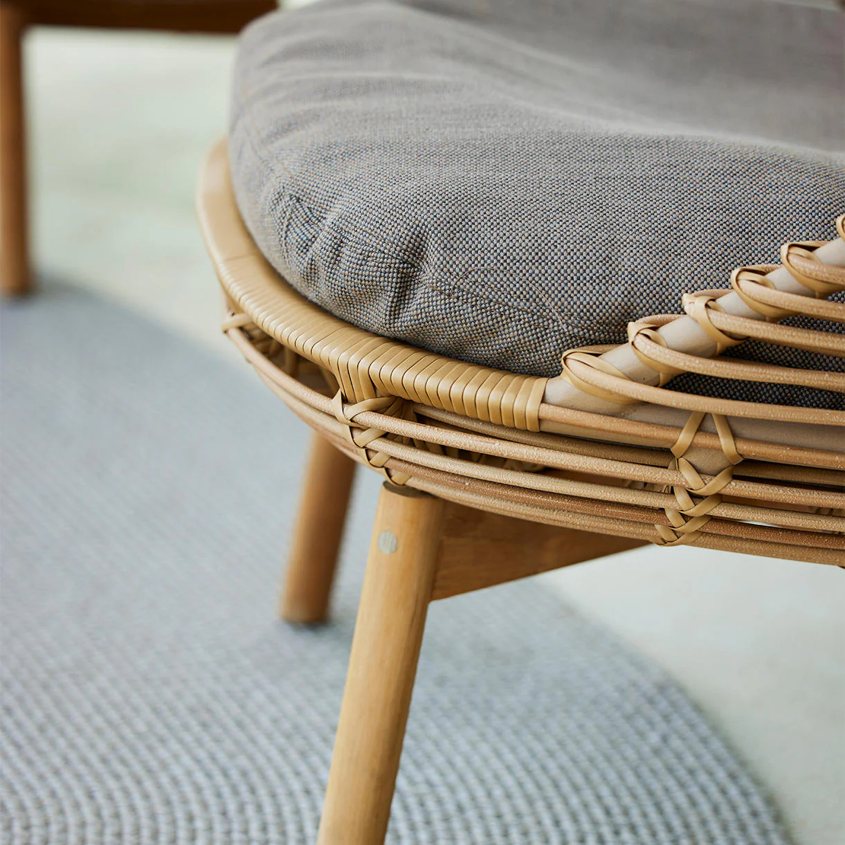 Hive Lounge Chair with Teak Legs - Image 2